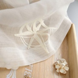 Rideau Transparent Moderne Sur Mesure, Respirant, Brodé D'Étoiles, Pour Salon