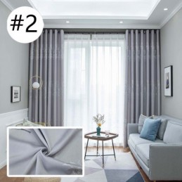 Rideaux À Motifs D'Arbres De Style Nordique En Satin Jacquard Pour Salon Et Chambre À Coucher