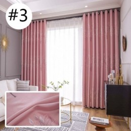 Rideaux À Motifs D'Arbres De Style Nordique En Satin Jacquard Pour Salon Et Chambre À Coucher