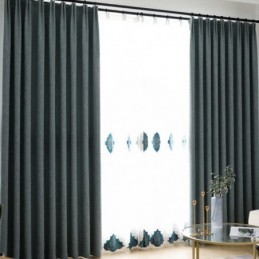 Rideaux Occultants De Couleur Unie Pour Salon Et Chambre À Coucher, Traitement Moderne