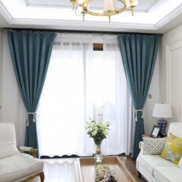 Rideau De Couleur Pure Sur Mesure, Rideau À Ombrage Élevé Pour Salon Et Chambre À Coucher