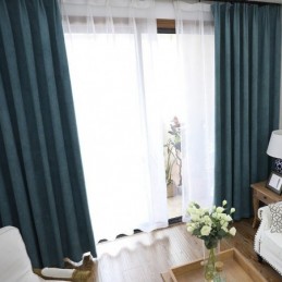 Rideau De Couleur Pure Sur Mesure, Rideau À Ombrage Élevé Pour Salon Et Chambre À Coucher
