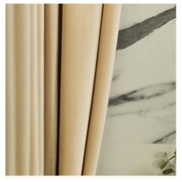 Rideau Occultant En Flanelle Couleur Champagne, Sur Mesure, Style Nordique Minimaliste, Tissu Haut De Gamme, Pour Salon, Restaurant