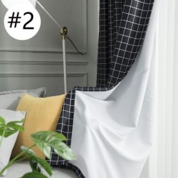 Rideau Occultant À Carreaux Sur Mesure, Motif Géométrique, Pour Chambre À Coucher Ou Salon