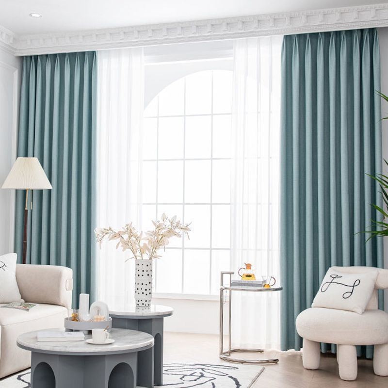 Rideau Moderne De Couleur Unie, Rideau Occultant Sur Mesure Pour Salon