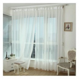 Rideaux Transparents Blancs...