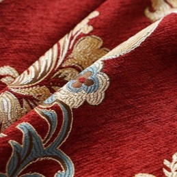 Rideau De Salon De Luxe Léger De Style Européen Brodé En Chenille, Rideau Sur Mesure
