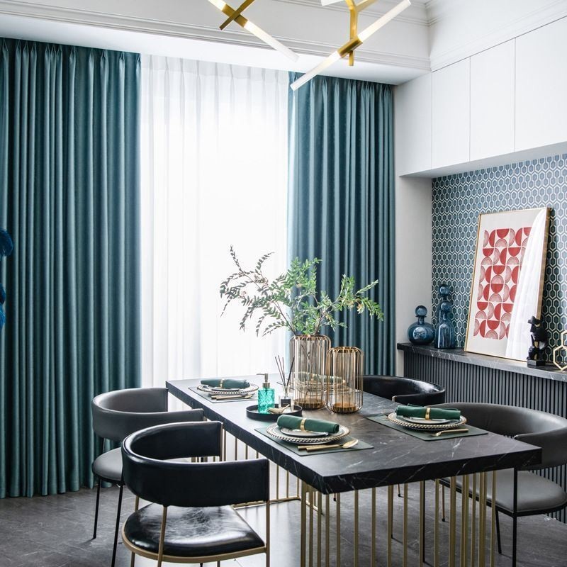 Rideaux Modernes De Couleur Unie, Rideaux Occultants Sur Mesure Pour Salon