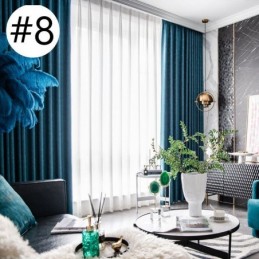 Rideaux Modernes De Couleur Unie, Rideaux Occultants Sur Mesure Pour Salon