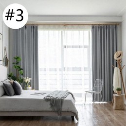 Rideau Isolant Thermique En Lin Fin De Couleur Pure, 6 Couleurs, Pour Chambre À Coucher, Salon, Rideau Sur Mesure