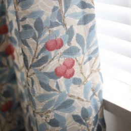 Rideaux Occultants À Imprimé Floral De Style Campagne Américaine