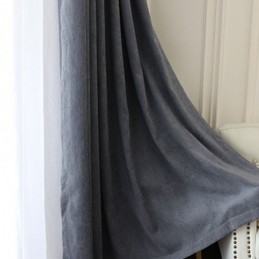 Rideaux Occultants Européens En Chenille De Couleur Unie, Sur Mesure, Pour Salon Et Chambre À Coucher