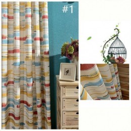 Rideau Coloré Abstrait Sur Mesure Pour Chambre D'Enfant