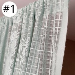 Rideaux En Voile Transparent Élégants, Rideaux Décoratifs Pour Fenêtre De Salon Ou De Chambre À Coucher