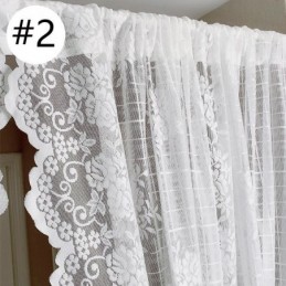 Rideaux En Voile Transparent Élégants, Rideaux Décoratifs Pour Fenêtre De Salon Ou De Chambre À Coucher