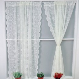 Rideaux En Dentelle Blanche...