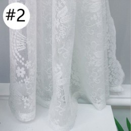 Rideaux En Dentelle Blanche Transparente Pour Salon