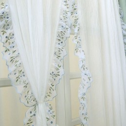 Rideaux Transparents En Jacquard Modernes, Style Nordique, Pour Le Salon
