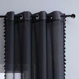 Rideaux En Tulle Transparent, Rideau En Voile Transparent Moderne, Rideau Sur Mesure Pour Salon Et Chambre À Coucher