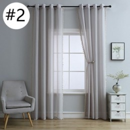 Rideaux En Tulle Transparent, Rideau En Voile Transparent Moderne, Rideau Sur Mesure Pour Salon Et Chambre À Coucher