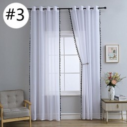 Rideaux En Tulle Transparent, Rideau En Voile Transparent Moderne, Rideau Sur Mesure Pour Salon Et Chambre À Coucher