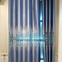 Rideaux Insonorisés De Luxe De Style Nordique Avec Dentelle Brodée Pour Salon