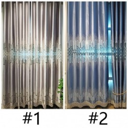 Rideaux Insonorisés De Luxe De Style Nordique Avec Dentelle Brodée Pour Salon