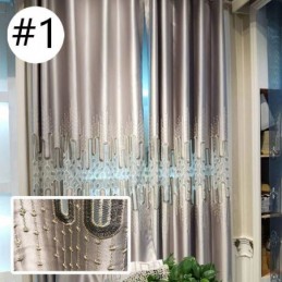 Rideaux Insonorisés De Luxe De Style Nordique Avec Dentelle Brodée Pour Salon