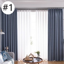 Rideau Moderne De Couleur Unie, Rideau Occultant Sur Mesure Pour Salon