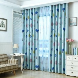 Rideau De Chambre D'Enfant Mignon De Bande Dessinée Sur Mesure, Rideau Imprimé Petit Arbre, Maternelle