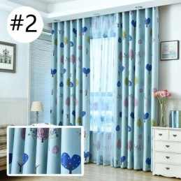 Rideau De Chambre D'Enfant Mignon De Bande Dessinée Sur Mesure, Rideau Imprimé Petit Arbre, Maternelle