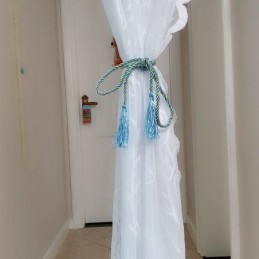 Rideaux Transparents Modernes En Tulle Blanc À Motif D'Oiseaux Pour Salon