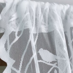Rideaux Transparents Modernes En Tulle Blanc À Motif D'Oiseaux Pour Salon