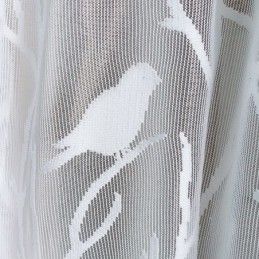 Rideaux Transparents Modernes En Tulle Blanc À Motif D'Oiseaux Pour Salon