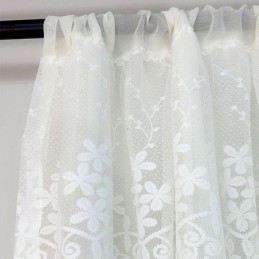Rideau De Fenêtre En Tulle Transparent Au Design Floral Moderne, Fait Sur Mesure, Pour Salon Et Chambre À Coucher