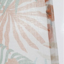 Rideau Imprimé Feuilles Sur Mesure En Tulle Transparent Pour Salon Et Chambre À Coucher