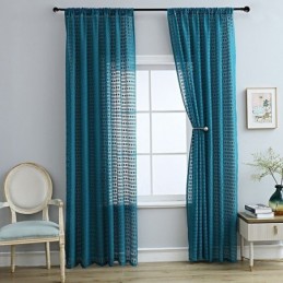 Rideau Transparent Nordique Sur Mesure, Draperies En Voile Simples Pour Salon Et Chambre À Coucher