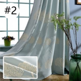 Rideau Brodé Élégant À Motif D'Arbre, Rideau Occultant Sur Mesure Pour Fenêtre De Salon