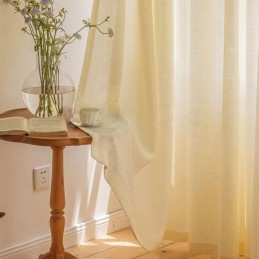 Rideaux En Tulle Nordique, Rideau En Voile Transparent Moderne, Rideau Sur Mesure Pour Salon Et Chambre À Coucher