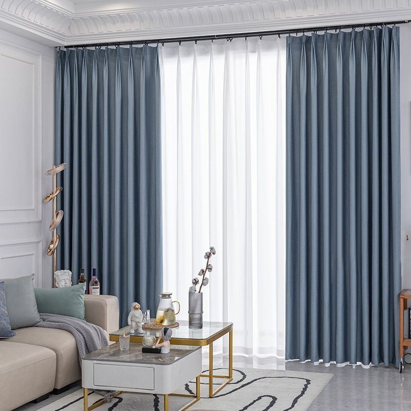 Rideau Moderne De Couleur Unie, Rideau Occultant Sur Mesure Pour Salon